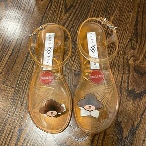 Katy Perry Women’s The Geli Nugget Dog Sandals Ankle Strap Brand NEW